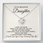 To My Beautiful Daughter-A Bright Light Necklace