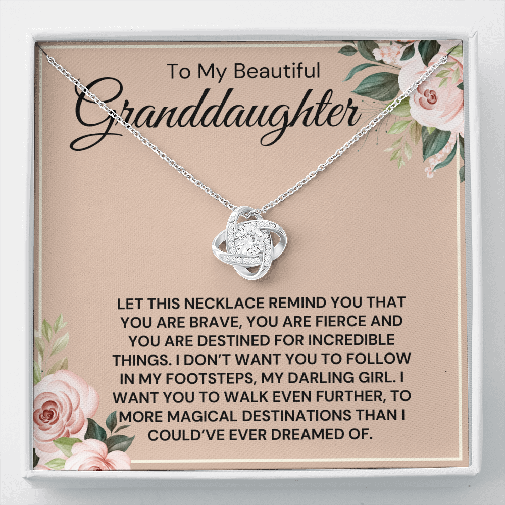 To My Beautiful Granddaughter-"Magical Destination" Necklace