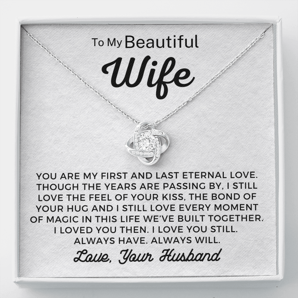 To My Beautiful Wife-"Years with You" Necklace
