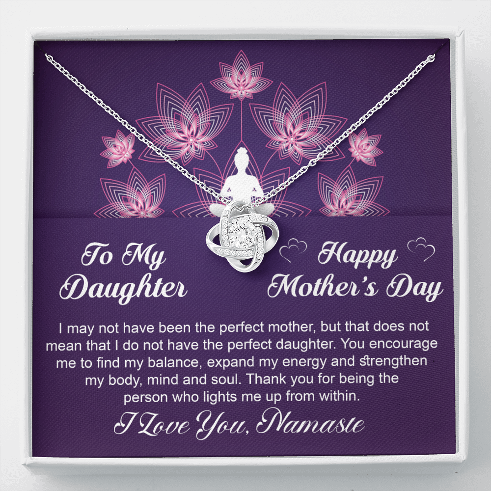 To My Daughter-"Namaste" Necklace