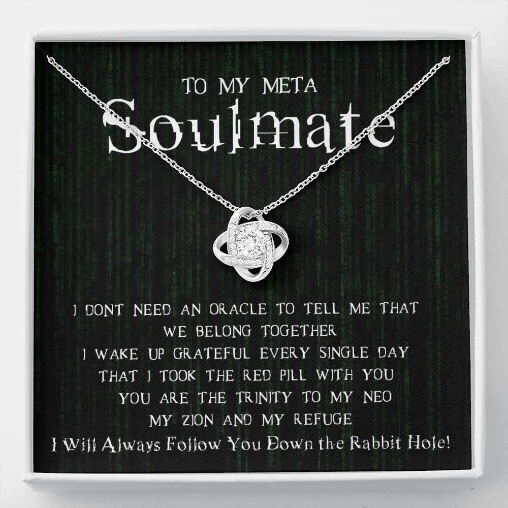 To My Meta Soulmate-We Belong Together Necklace