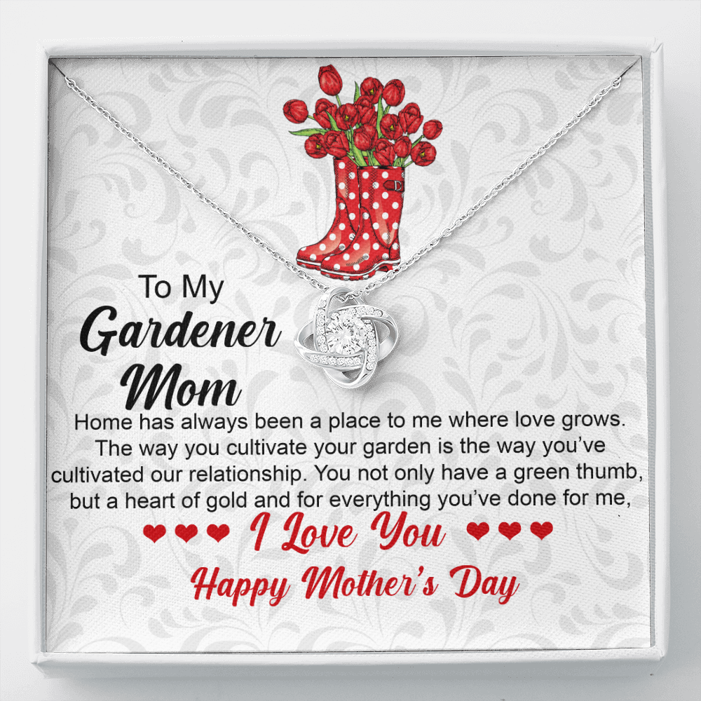 To My Plant Mom-"Love Grows" Necklace
