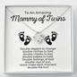 Mommy of Twins-Double Fun Necklace