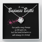 To My Business Bestie-"Our Paths Hearts" Necklace