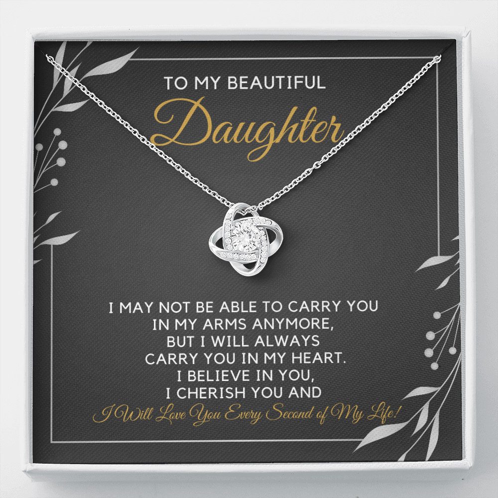 To My Beautiful Daughter-"Carry You" Necklace
