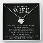 To My Amazing Wife-I Am Grateful Necklace