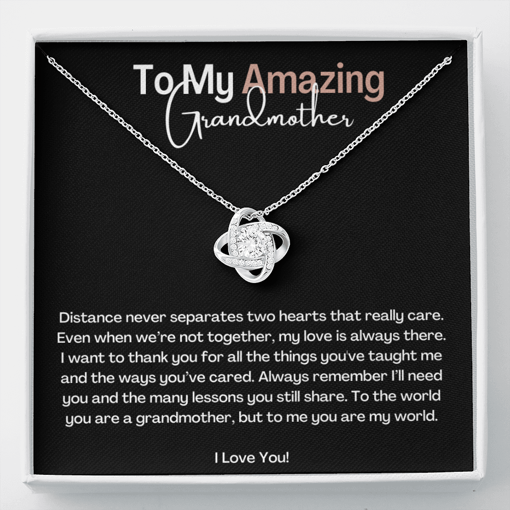 To My Amazing Grandmother-"Always Together" Necklace