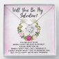 Will You Be My Galentine?-"You Deserve the World" Necklace