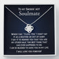 To My Other Half, My Soulmate-Love Knot Necklace