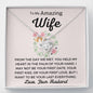 To My Amazing Wife-"You Hold My Heart" Necklace