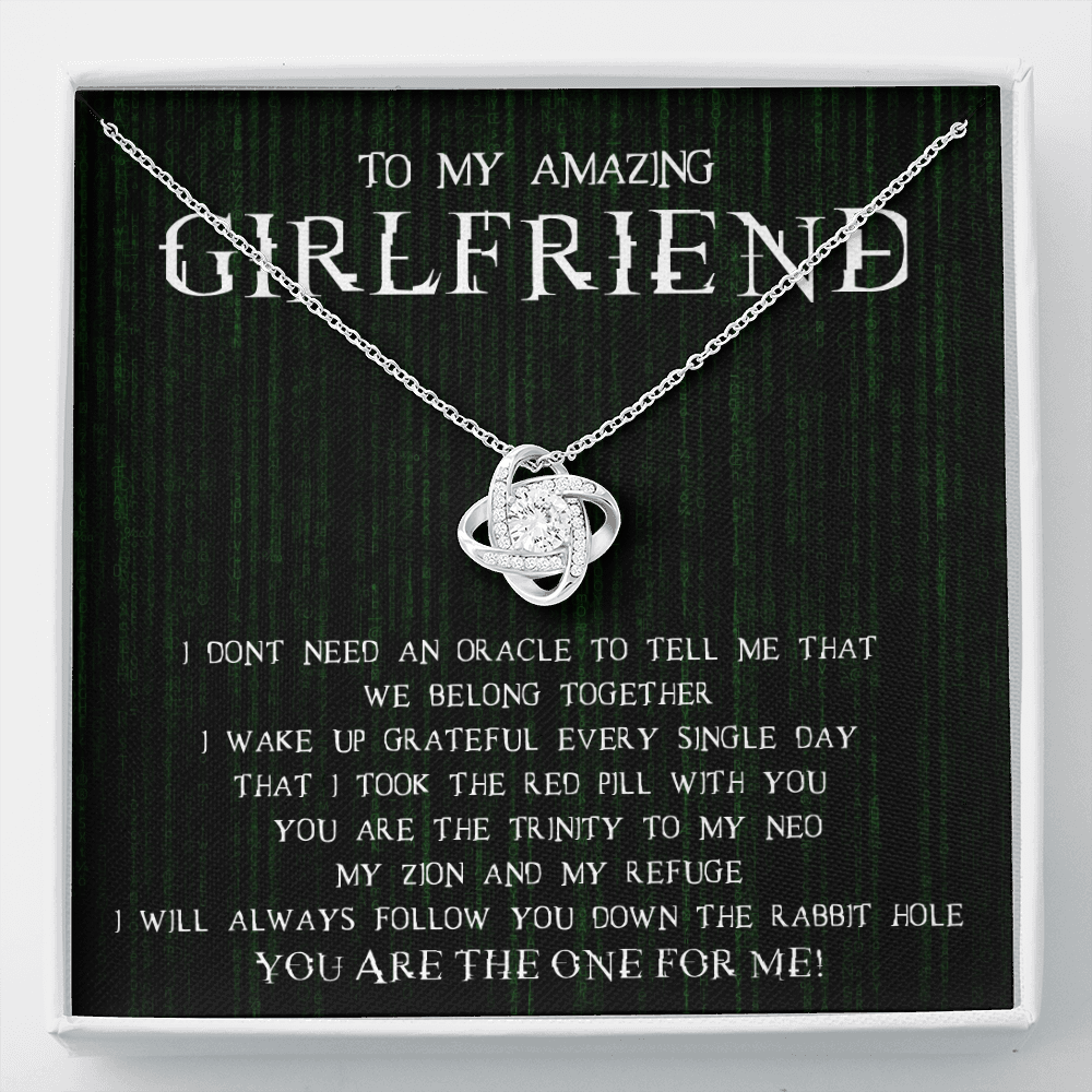 To My Amazing Girlfriend-We Belong Together Necklace