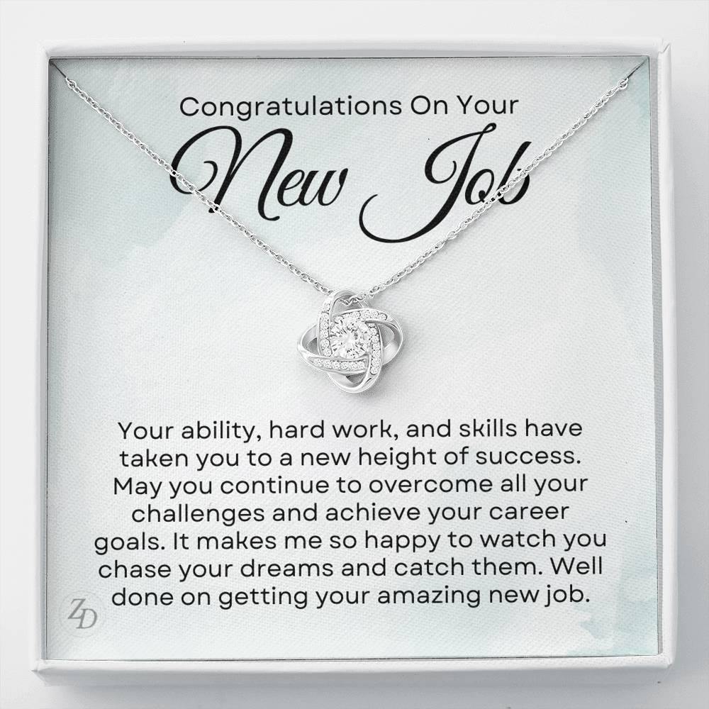 Congrats on Your New Job-"Overcome Challenges" Necklace