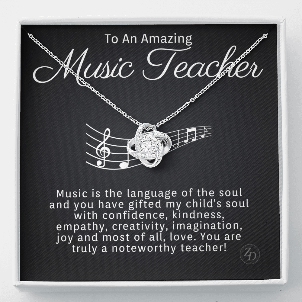 Music Teacher-"Gift of Music" Necklace