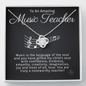 Music Teacher-"Gift of Music" Necklace