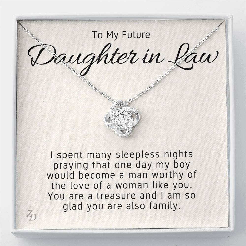 To My Daughter in Law-"You are a Treasure" Necklace