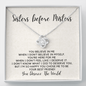 Sisters Before Misters-"You Deserve the World" Necklace