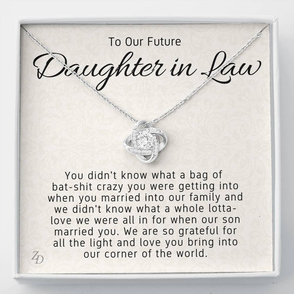 To My Daughter in Law-"We are Grateful" Necklace
