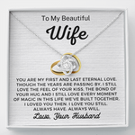To My Beautiful Wife-"First and Last" Necklace