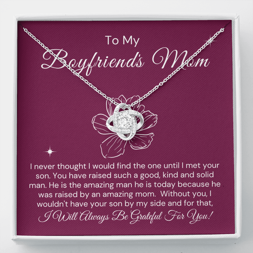 To My Boyfriend's Mom-"I Am So Grateful For You" Necklace