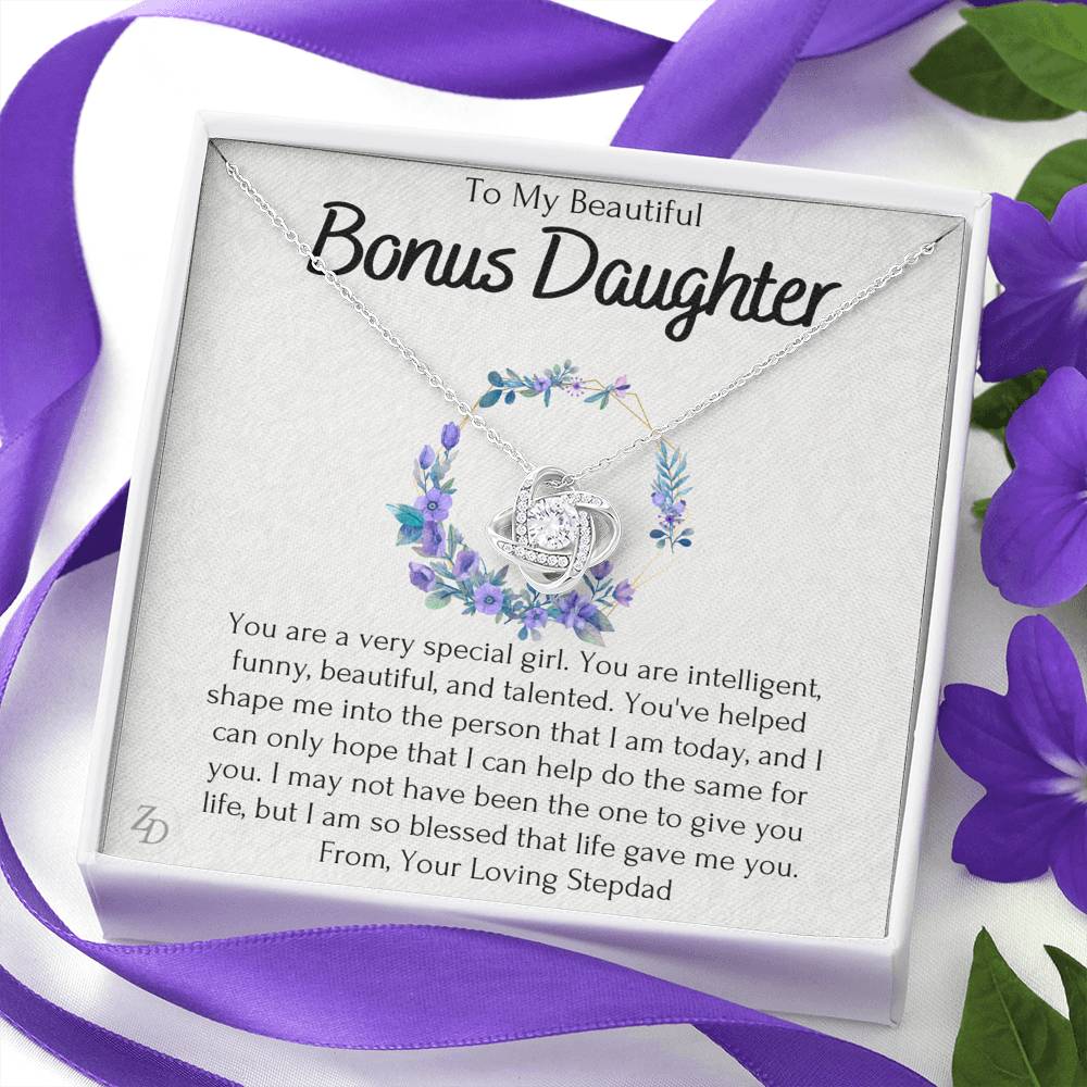 To My Bonus Daughter-"You Are Special" Love Necklace