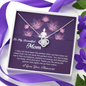 To My Beautiful Mom-Love Knot Necklace