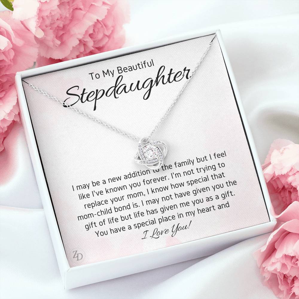 To My Stepdaughter-"In My Heart" Love Necklace