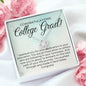 Congrats College Grad-"Dedication to Education" Necklace