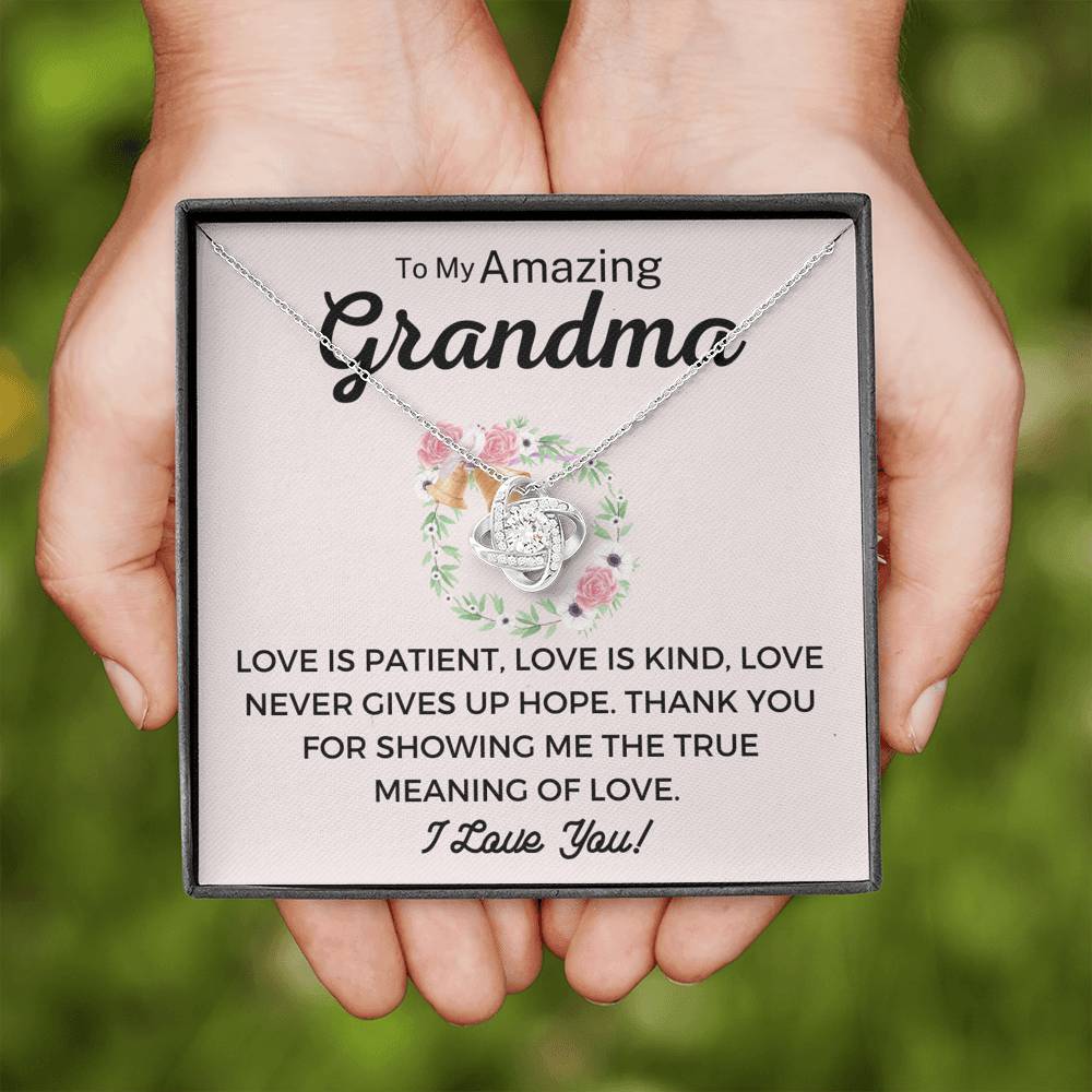 To My Amazing Grandma-"Meaning of Love" Necklace