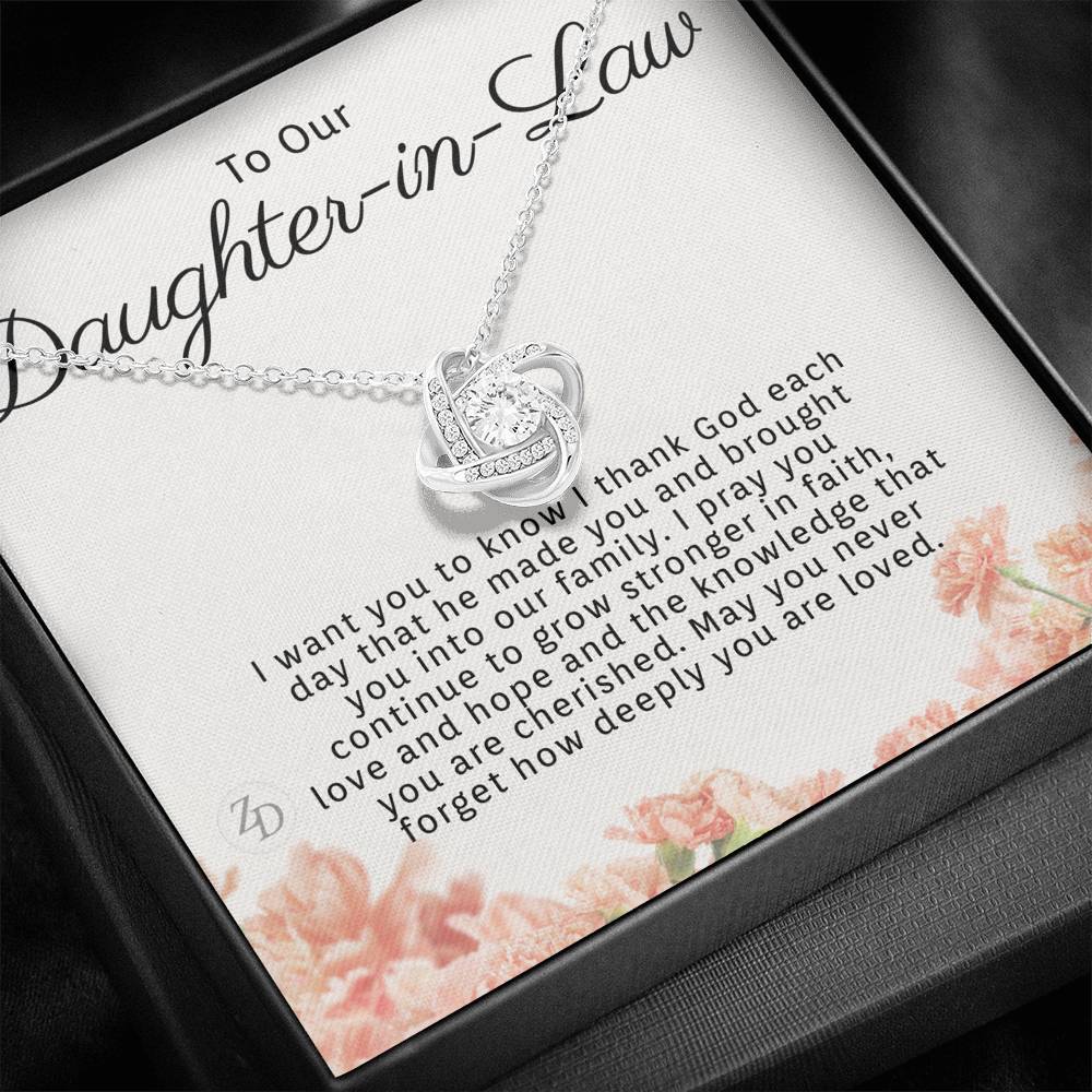 To My Daughter in Law-"Never Forget" Necklace