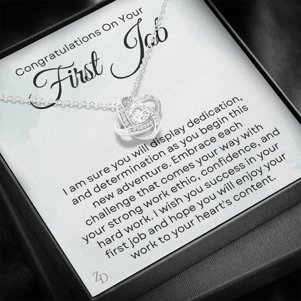 Congrats on Your First Job-"Embrace Challenges" Necklace