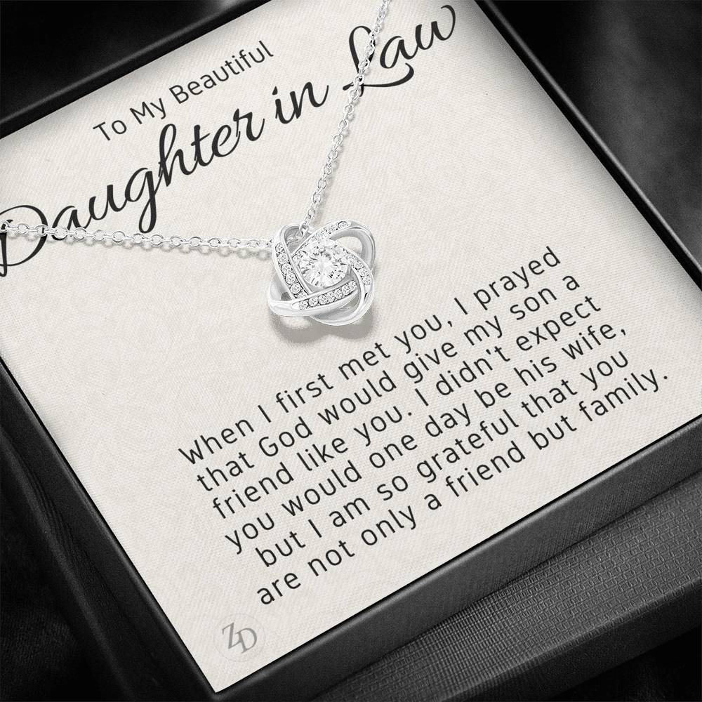 To My Daughter in Law-"God Sent You" Necklace
