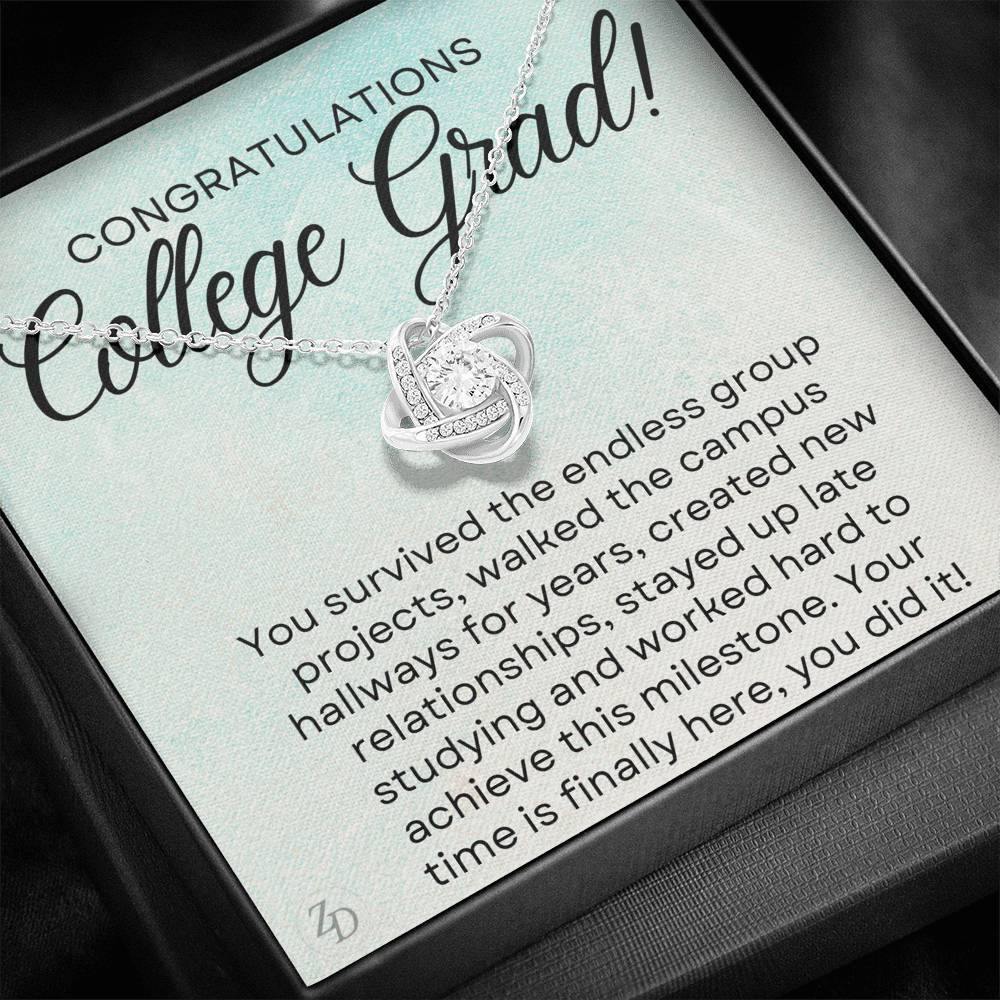 Congrats College Grad-"You Survived" Necklace