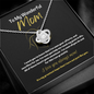 To My Wonderful Mom-"My Greatest Hope" Necklace