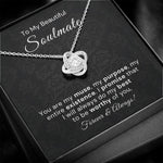 To My Beautiful Soulmate-"Worthy of You" Love Knot Necklace