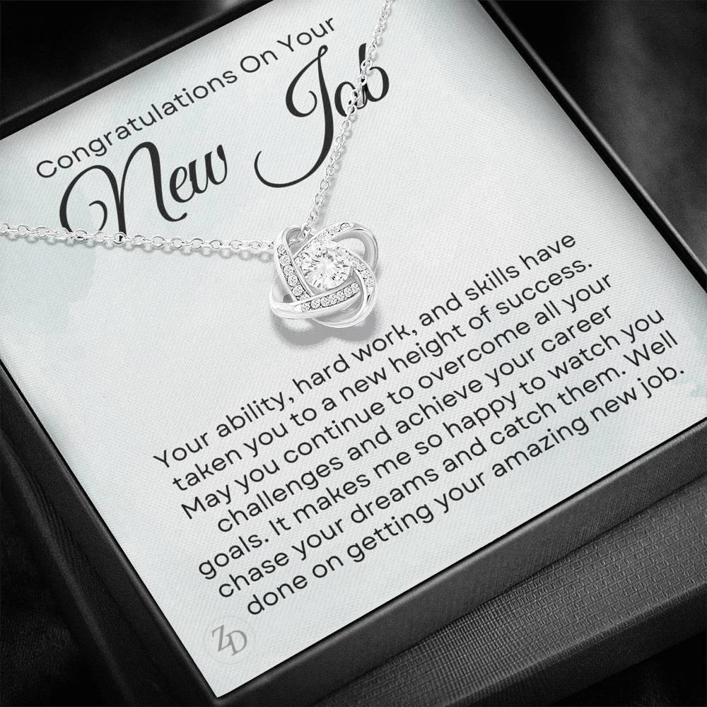 Congrats on Your New Job-"Overcome Challenges" Necklace