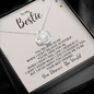 To My Bestie-"You Deserve the World" Necklace