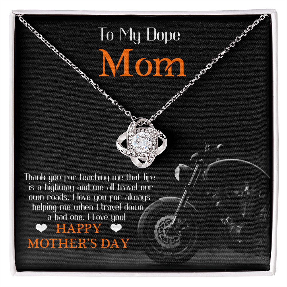 To My Dope Biker Mom Necklace