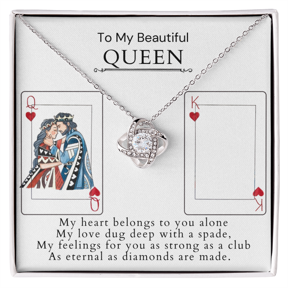 To My Beautiful Queen-"My Heart Belongs to You" Necklace