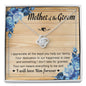 Mother of Groom-"I Will Love Him Forever" Love Knot Necklace