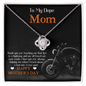 To My Dope Biker Mom Necklace