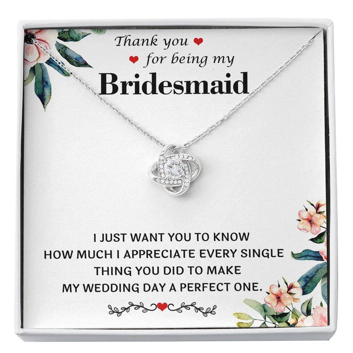 Bridesmaid sales necklace gift