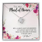 "Wedding Memories with My Maid of Honor" Necklace