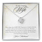 To My Gorgeous Wife-"Never Forget That I Love You" Necklace