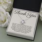 Thank You-"On Behalf of Parents Everywhere" Necklace