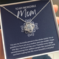 To My Incredible Mom-"You Make Life Beautiful" Necklace