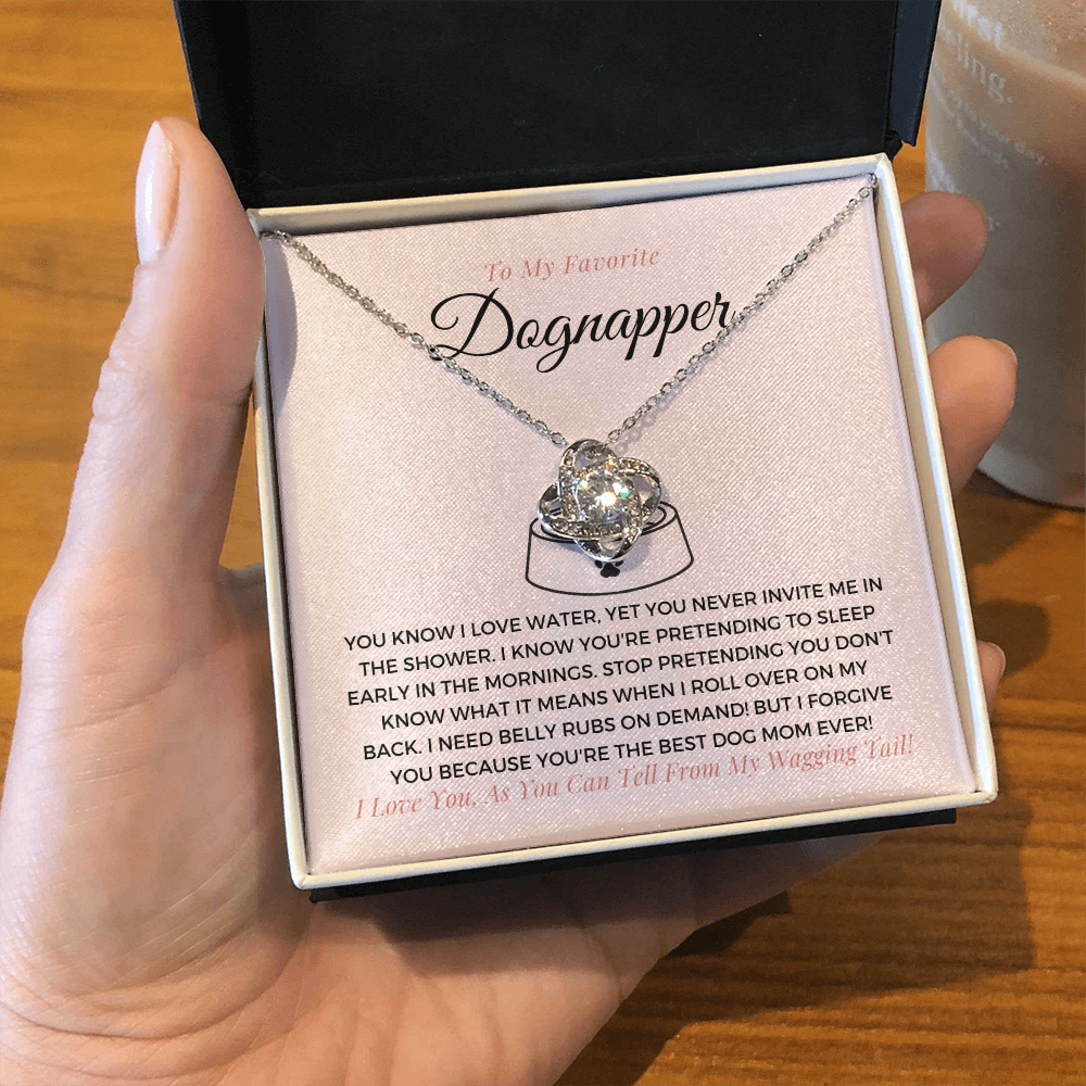 To My Favorite Dognaper-"Best Dog Mom" Necklace