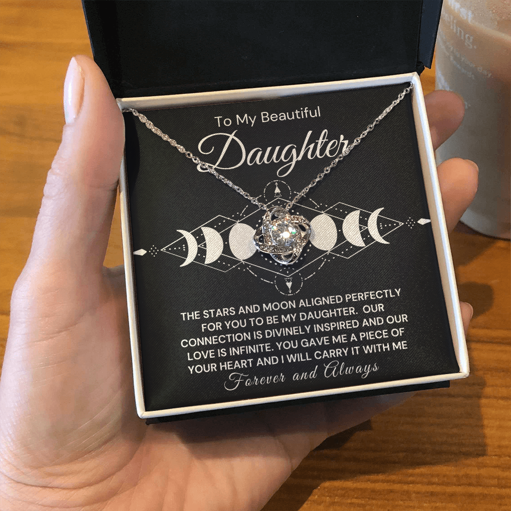 To My Beautiful Daughter-Moon Phase Necklace