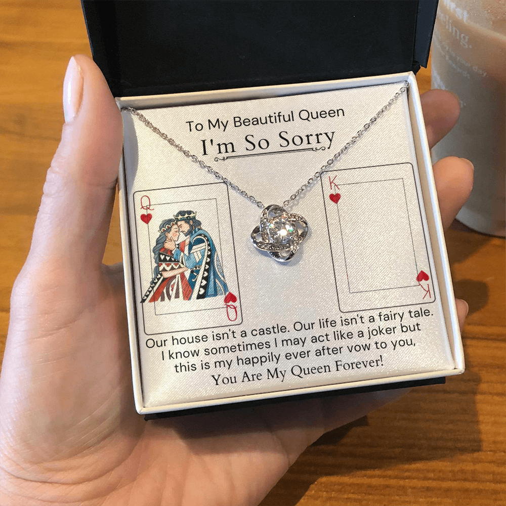 To My Beautiful Queen-I'm So Sorry Queen Necklace