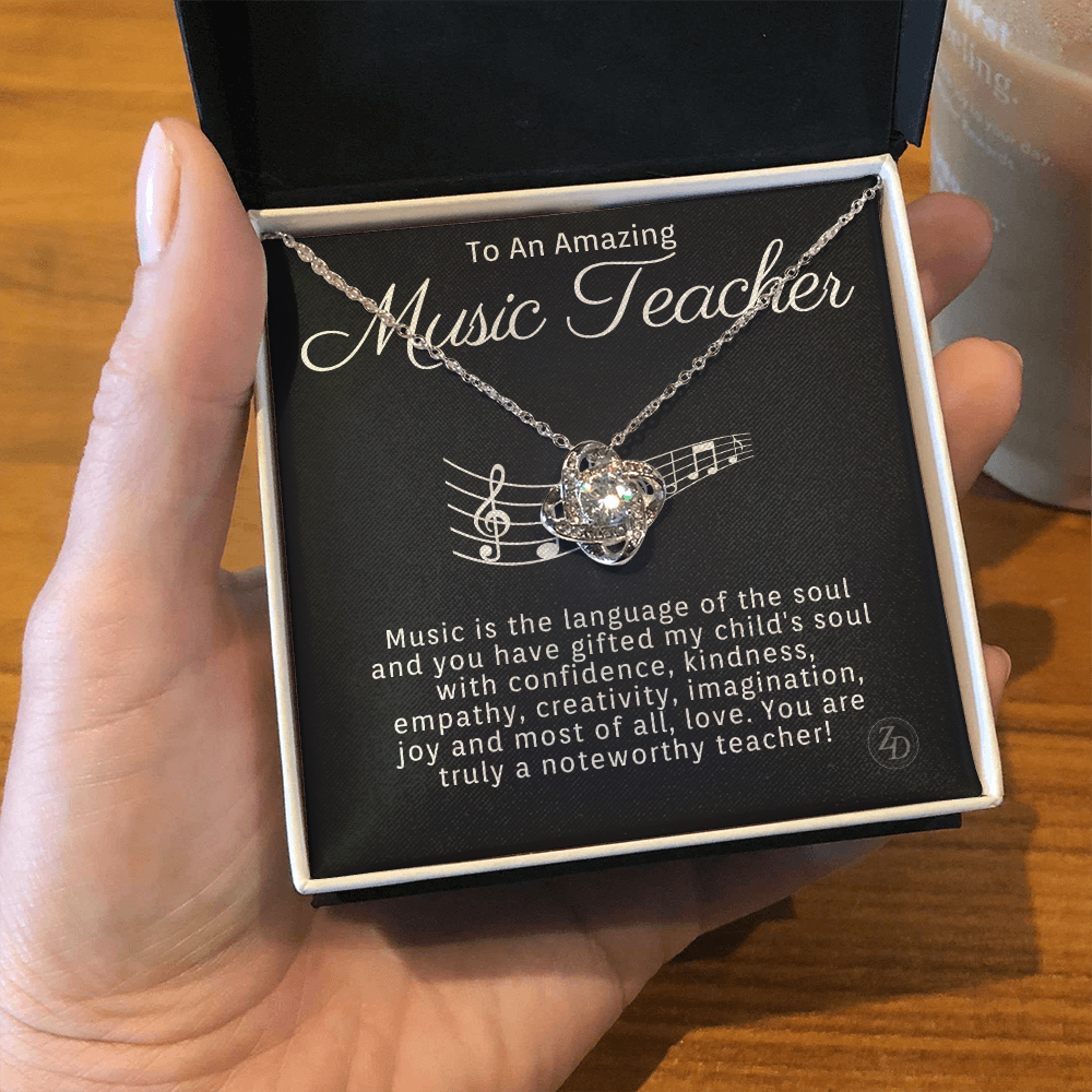 Music Teacher-"Gift of Music" Necklace