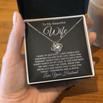To My Beautiful Wife-"Filled with My Love" Necklace